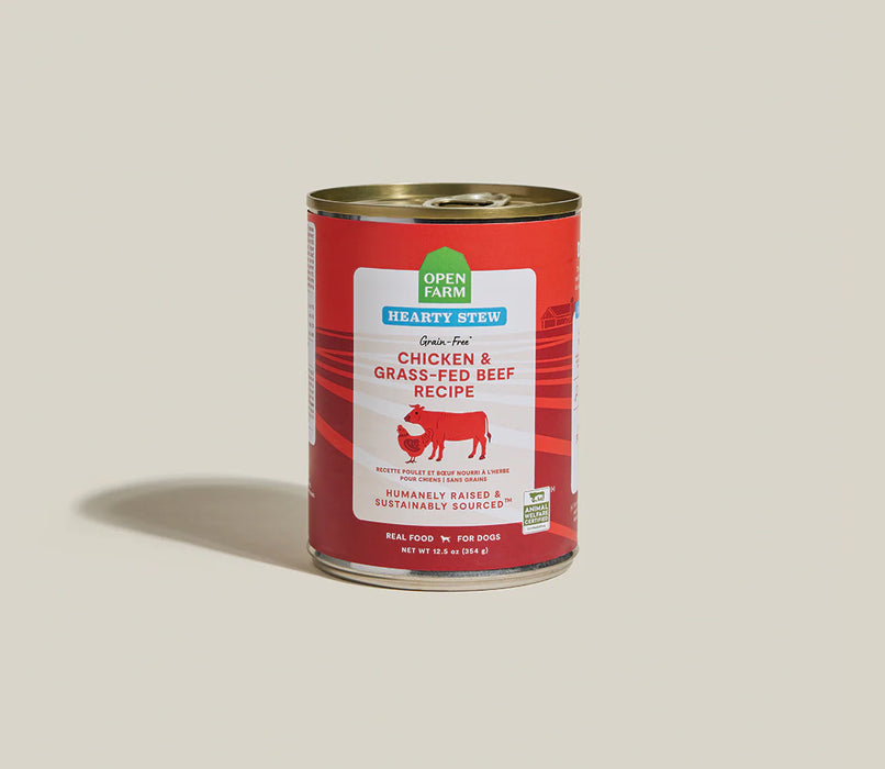 OPEN FARM DOG CAN HEARTY STEW 12.5 OZ