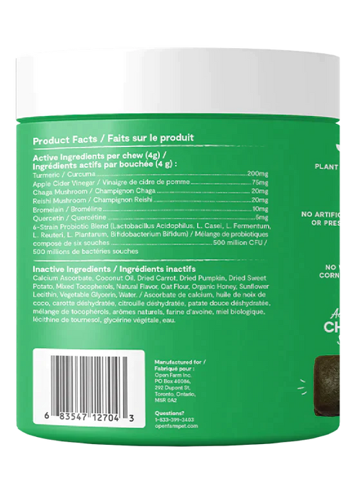 Open Farm Immune Supplement Chews for Dogs