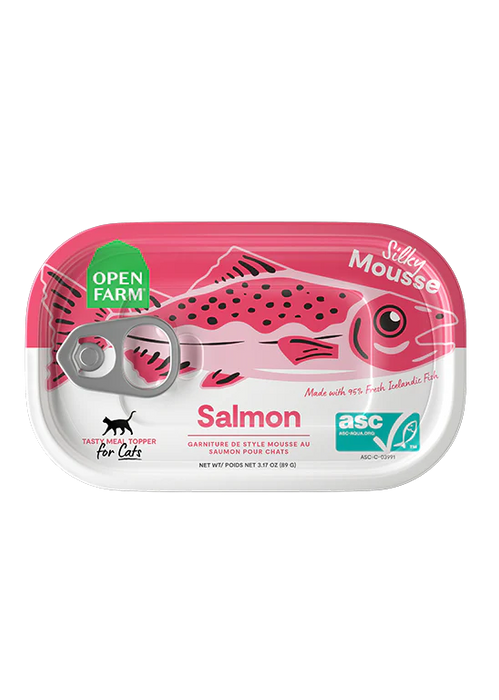 CAT OPEN FARM TOPPER SALMON CANNED 3.17 OZ
