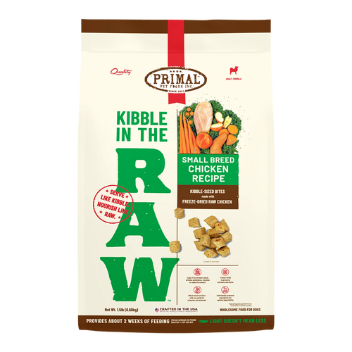 Primal Canine Kibble in the Raw