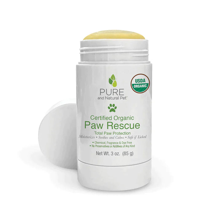 Pure and Natural Pet Paw Rescue Balm for Dogs Certified Organic | Paw Protection