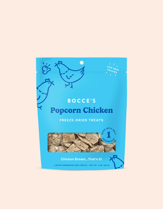Bocce's Bakery Popcorn Chicken Breast Freeze-Dried