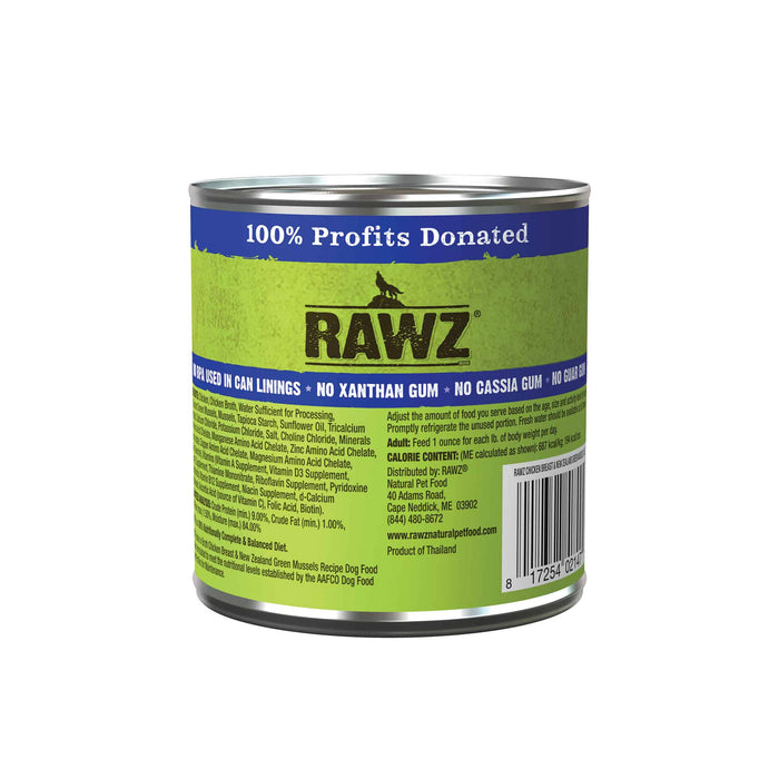 Rawz Hunks In Broth Chicken Breast & New Zealand Green Mussels Dog Food Recipe