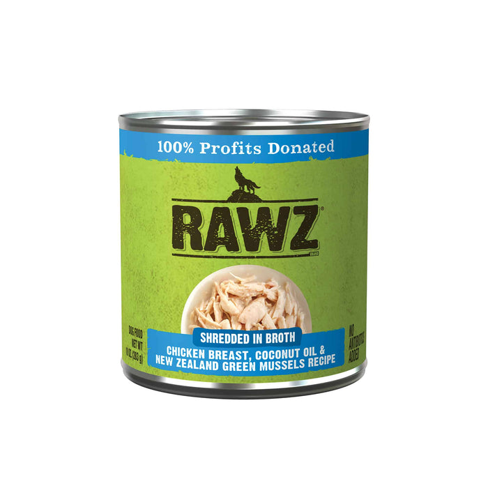 Rawz Chicken Breast, Coconut Oil & New Zealand Green Mussels Dog Food