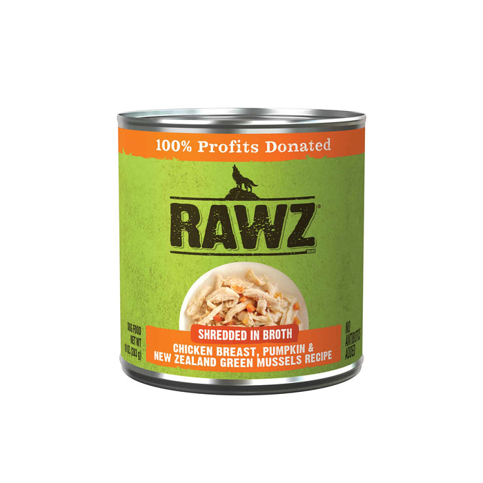 Rawz Chicken Breast, Pumpkin & New Zealand Green Mussels Dog Food Recipe