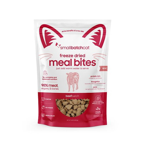 Small Batch Pets Freeze Dried Meal Bites Beef Batch Cat