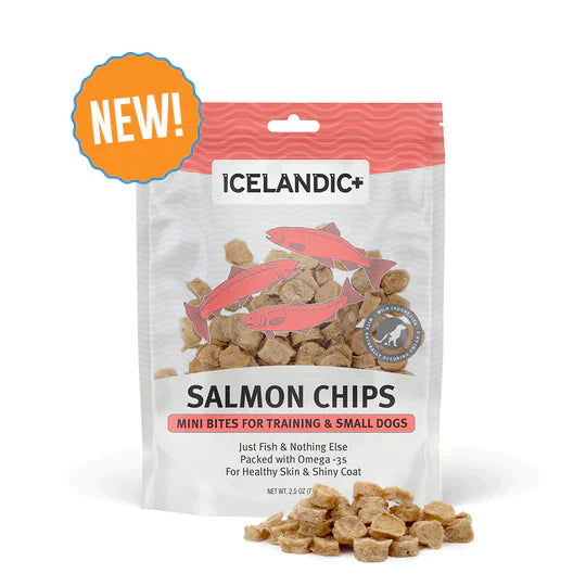 Icelandic+ Salmon Mini Fish Chips Dog Treats