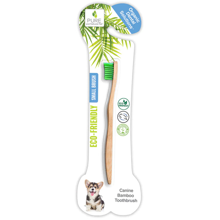 Pure and Natural Pet Organic Dental Solutions Bamboo Toothbrush Small