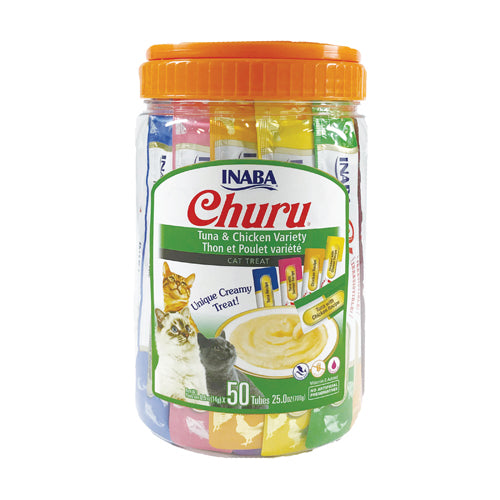 Inaba Churu 50 ct Tuna and Chicken Variety Jar