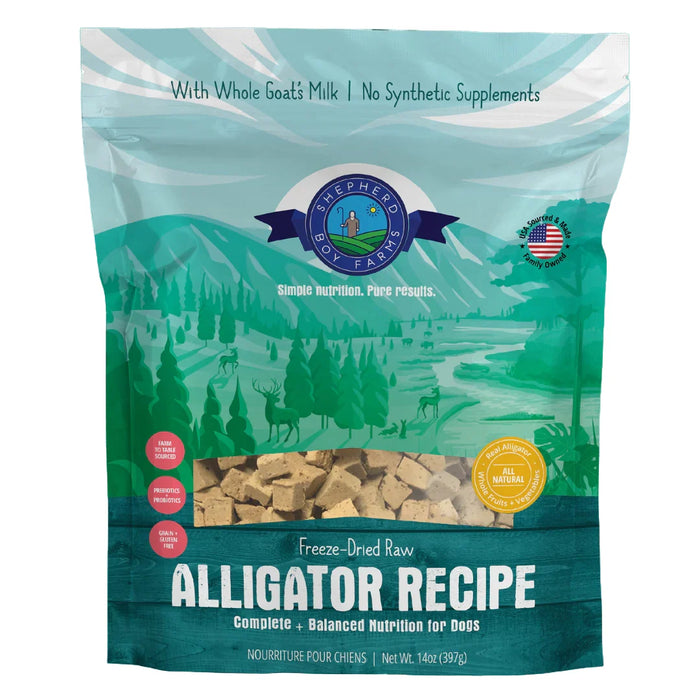 SHEPHERD BOY FARMS FREEZE DRIED DOG FOOD 14 OZ