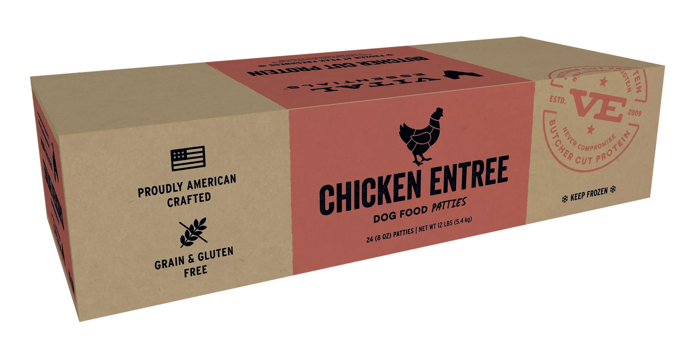 VITAL ESSENTIAL FUSION CHICKEN PATTIES 4.7#