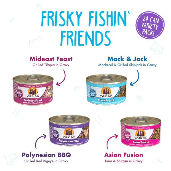 Weruva Frisky Fishin' Friends Variety Pack