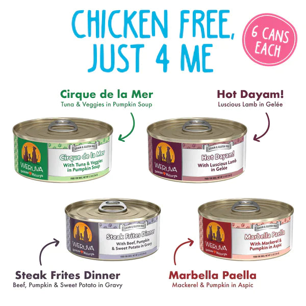 Weruva Chicken Free, Just 4 Me Variety Pack