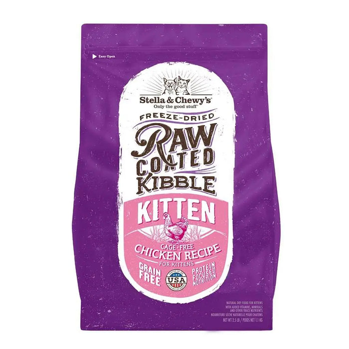 Stella & Chewy's Raw Coated Kibble Kitten Cage-Free Chicken Recipe for Kittens