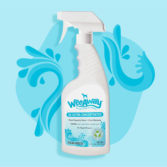 Wee Away Dog X2 Concentrated Urine Stain & Odor Remover Ocean Breeze 16 oz