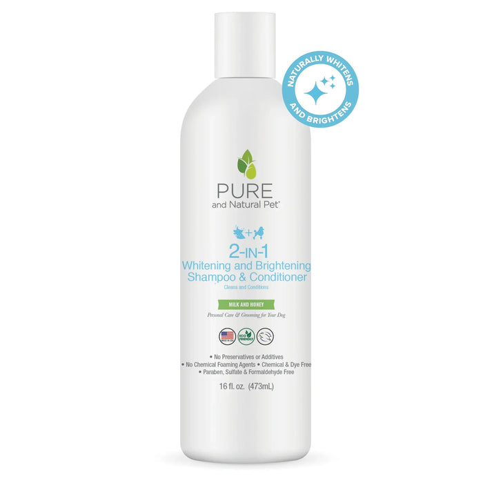 Pure and Natural Pet 2-IN-1 Whitening & Brightening Shampoo & Conditioner