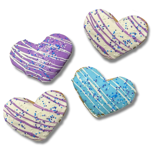 K9 GRANOLA GOURMET COOKIES 4 JUMBO HEARTS WINTER WONDERLAND 4PK