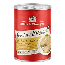 STELLA & CHEWYS GOURMET PATE' CHICKEN & CHICKEN LIVER RECIPE FOR DOGS 12.5 OZ