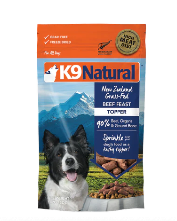 K9Natural Freeze Dried Dog Food Toppers