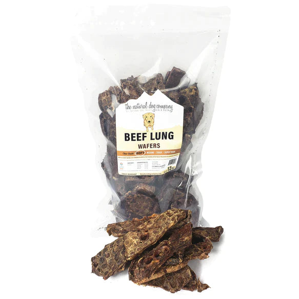 Tuesday's Natural Dog Company Beef Lung Wafers - 12 oz