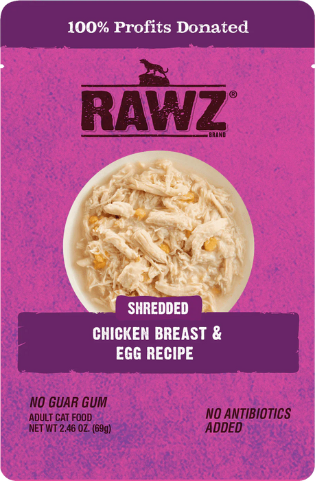 Rawz Shredded Chicken Breast & Egg Cat Food Recipe