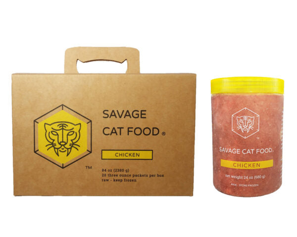 SAVAGE FROZEN RAW CAT CHICKEN BOX