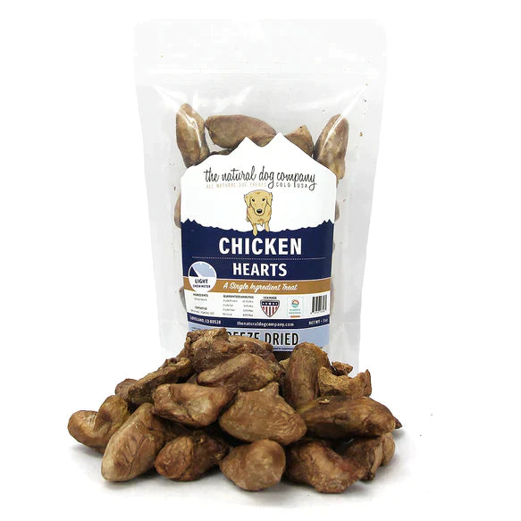 Tuesday's Natural Dog Company Freeze Dried Chicken Hearts - 3 oz