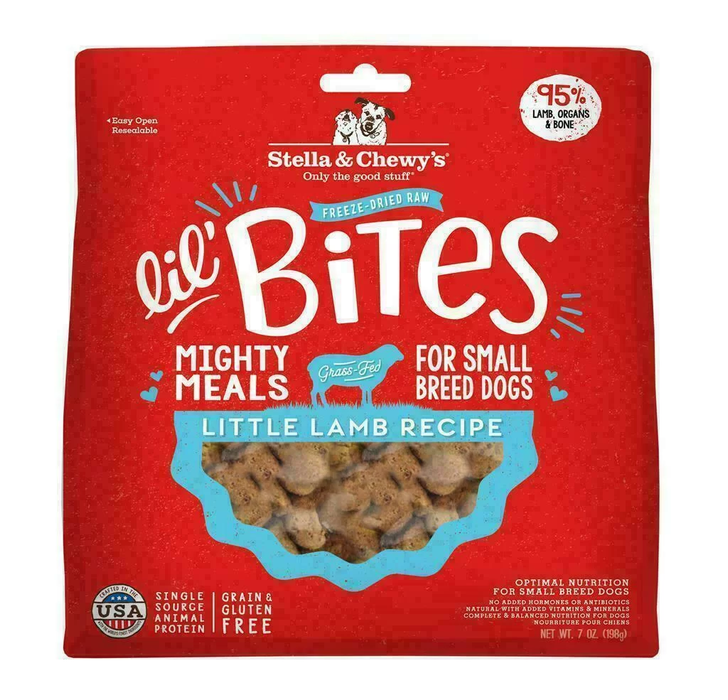 STELLA & CHEWYS DOG FD LIL BITES LAMB 7 OZ