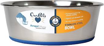 DURAPET RUBBER BONDED STAINLESS STEEL BOWL 2.25 CUPS