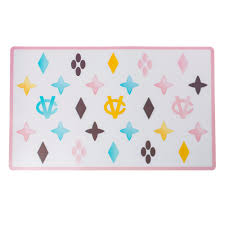 HAUTE DIGGITY DOG  CHEWY VUITON WHITE CV PLACEMAT