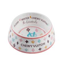 HAUTE DIGGITY DOG CHEWY VUITON  BOWL MEDIUM