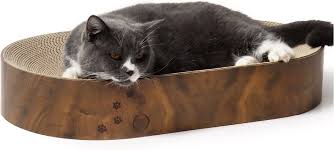 NECOICHI CAT SCRATCHER COZY CAPSULE BOWL DARK CHERRY