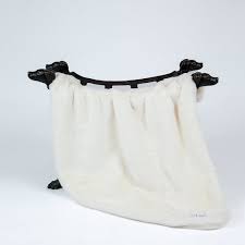 HELLO DOGGIE BIG BABY BLANKET LG 34 X 29 NATURAL