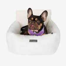 NANDOG CAR SEAT BED PLUSH IVORY-Small