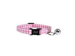 FOX AND HOUNDS COLLAR GINGHAM CAT SMALL PINK
