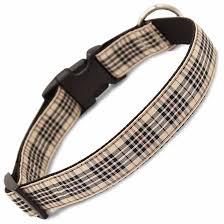 FOX AND HOUNDS LONDON PLAID RIBBON LARGE COLLAR