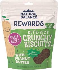NATURAL BALANCE PEANUT BUTTER BISCUITS CRUNCH SMALL BREED  8 OZ