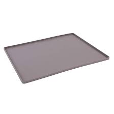 MESSY MUTTS FOOD MAT MEDIUM GREY 19X11