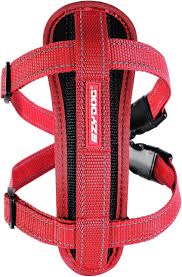 EZYDOG HARNESS WITH CHEST PLATE RED