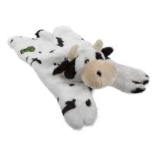 GODOG BARNYARD BUDDY COW FLATTIE TOY LARGE