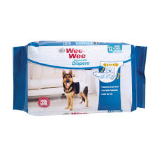 FOUR PAWS WEE WEE DISPOSABLE DIAPERS 12 COUNT XL