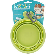 MESSY MUTTS SILICONE COLLAPSIBLE BOWL GREEN