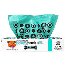 METRO PAWS POOPY PACKS 200 (1 ROLL) SEAFOAM XL