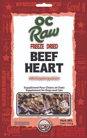 OC RAW FD BEEF HEARTS 4 OZ
