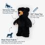TALL TAILS DOG TOY PLUSH STUFF LESS BLACK BEAR 20"