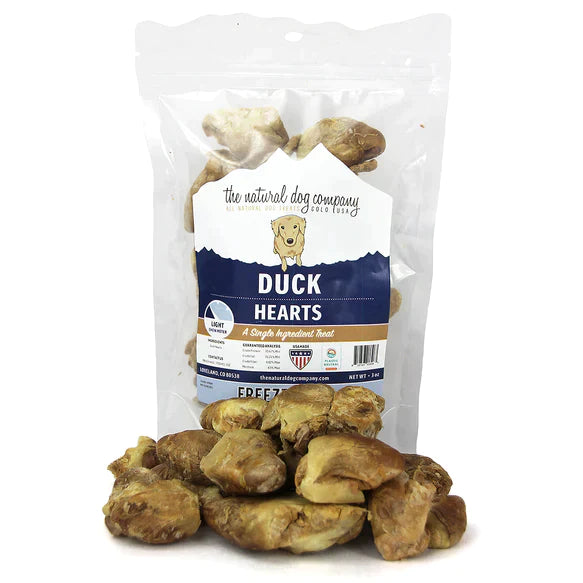 Tuesday's Natural Dog Company Freeze Dried Duck Hearts - 3 oz
