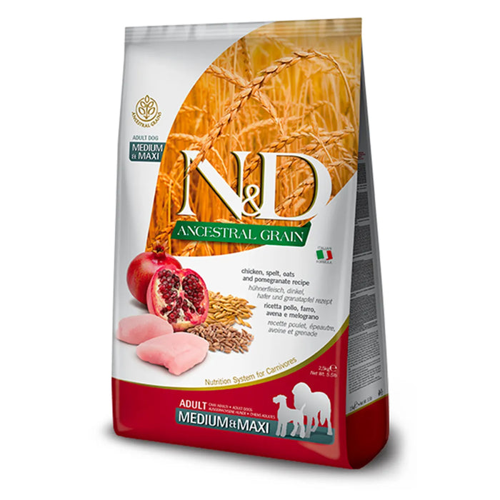 Farmina Ancestral Chicken, Oats & Pomegranate Puppy Medium & Maxi