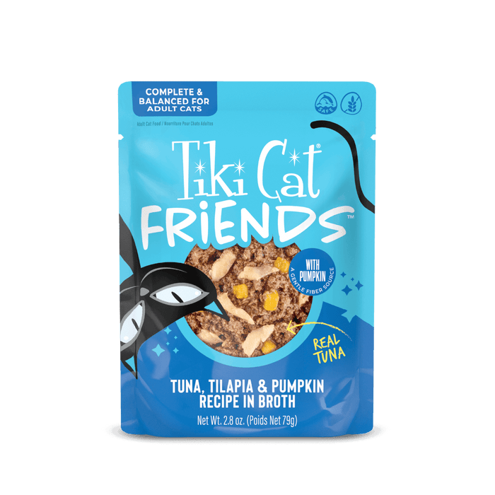 TIKI CAT ALOHA FRIENDS POUCH 3 OZ