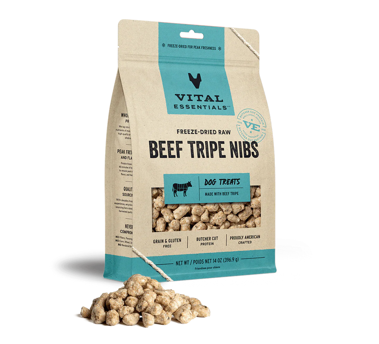 VITAL ESSENTIALS DOG FREEZE DRIED CRUNCHY MINI NIBS