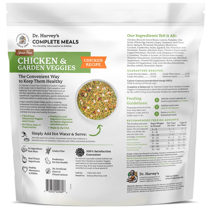 Dr. Harvey's Complete Meals Grain-Free Freeze Dried Raw Dog Food